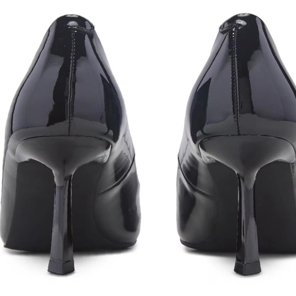 Madden Girl Womens Brynn Black Patent LLeather Look Pumps 6.5 M - Picture 3 of 5